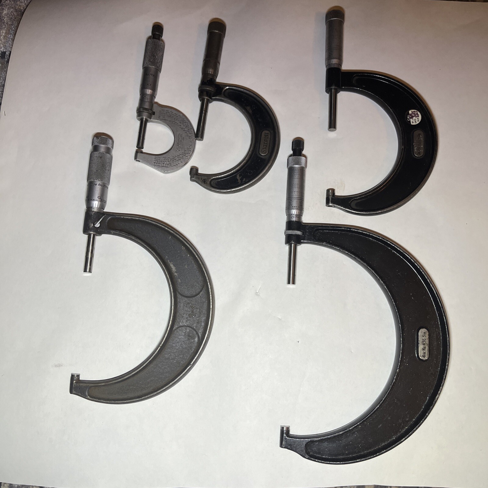 0-6” Micrometers In Good Useable Condition