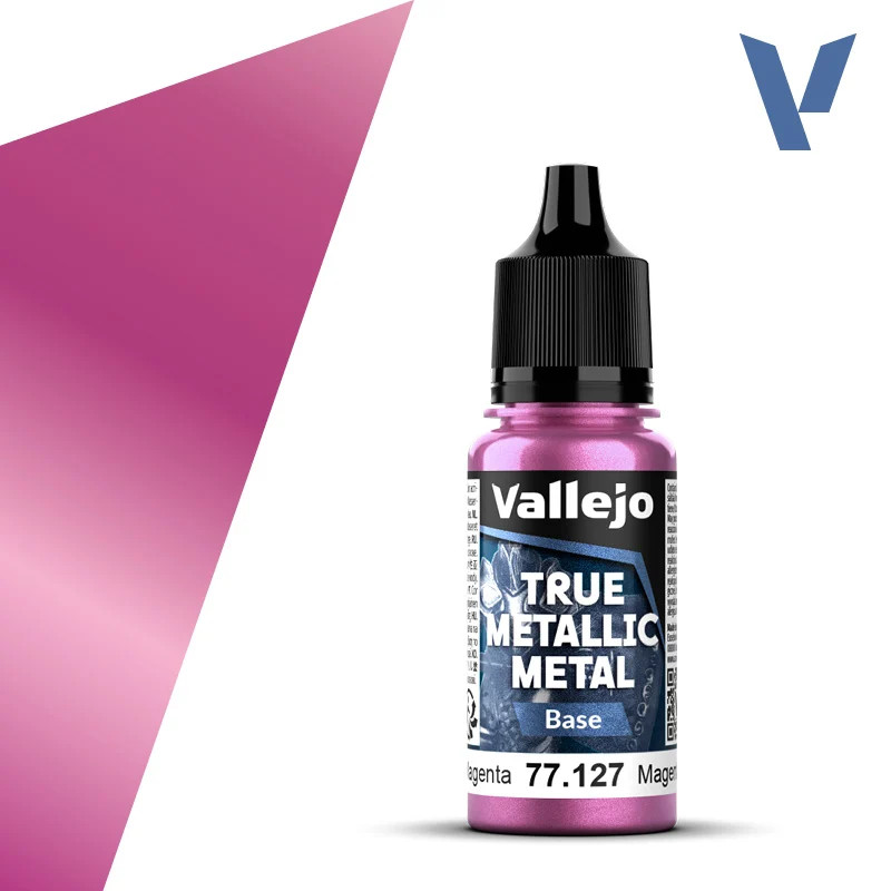 Vallejo True Metallic 77.127 Crimson Magenta Base 18ml