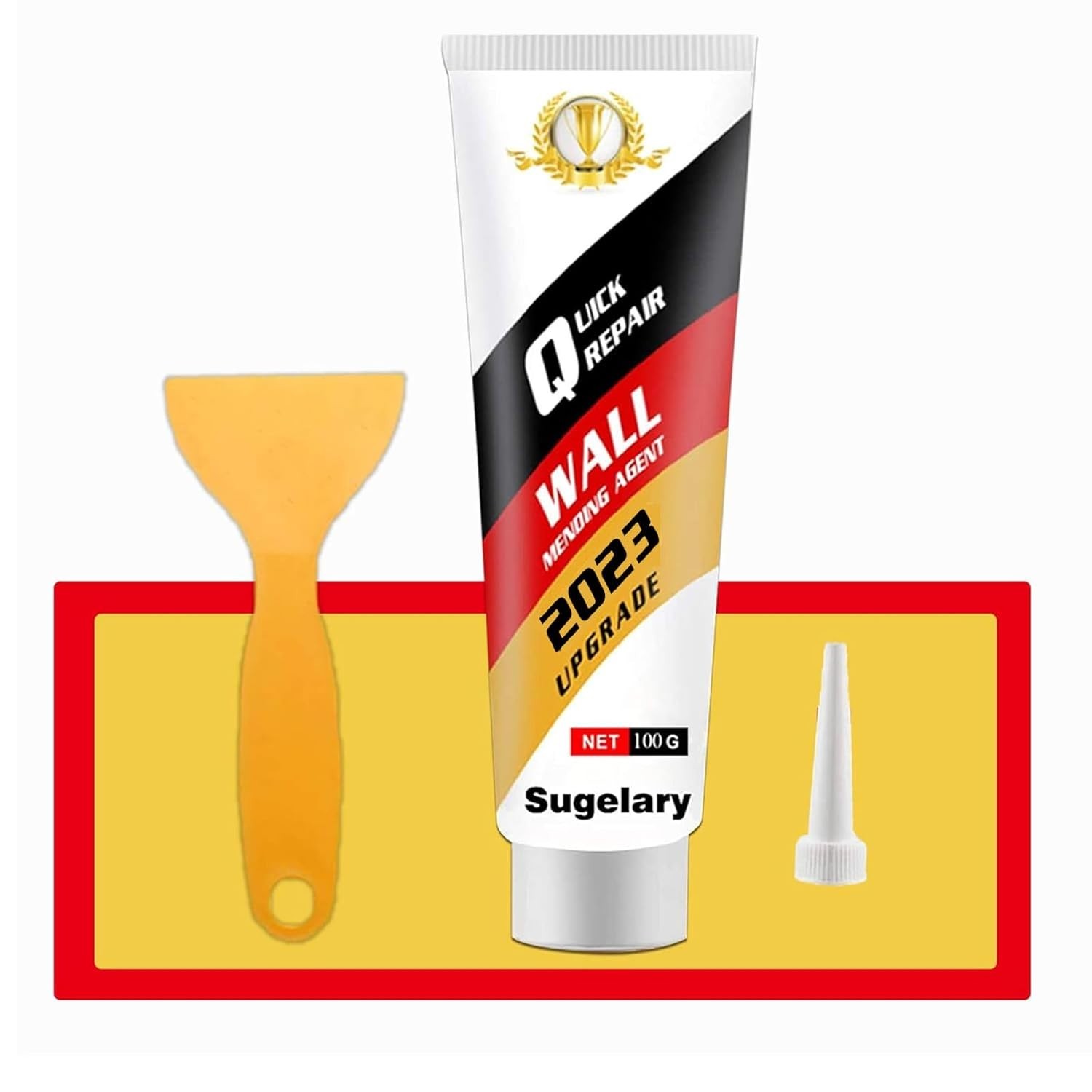 Drywall Patch Repair Kit Wall Spackle Paste Scraper Quick Fix Home Use