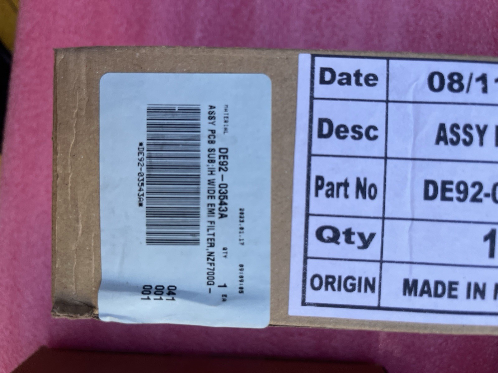 DE92-03543A Range Surface Element Control Board SAME DAY SHIPPING