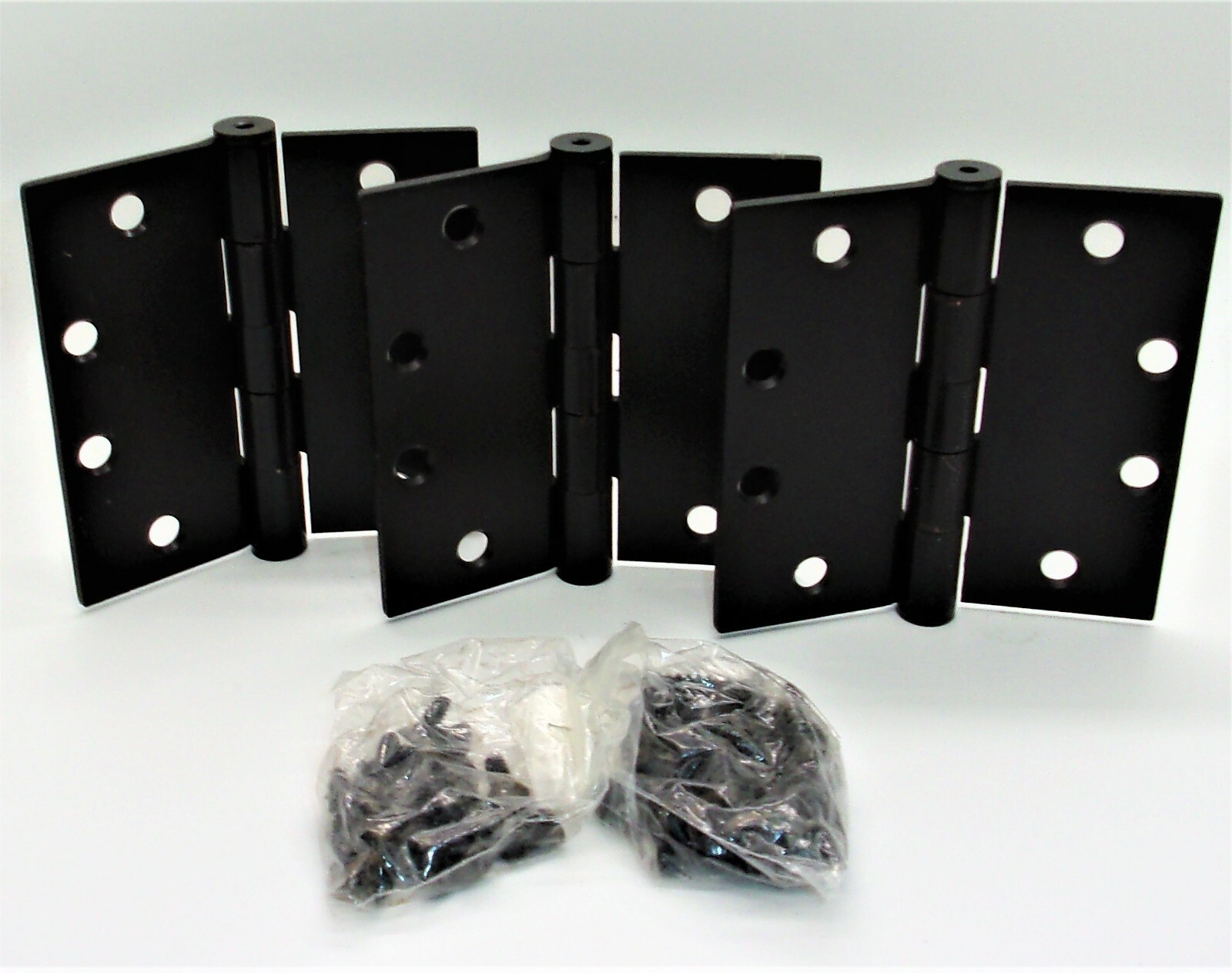 Global Door Commercial Hinge 3-Pk, Rubbed Bronze, 4.5in. x 4.5in. CP4545-US10B-M