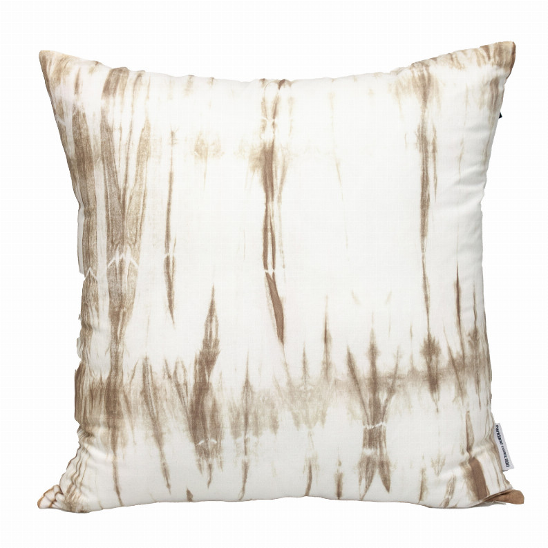 Parkland Collection Transitional Striped Square Pillow White 20" x 20"