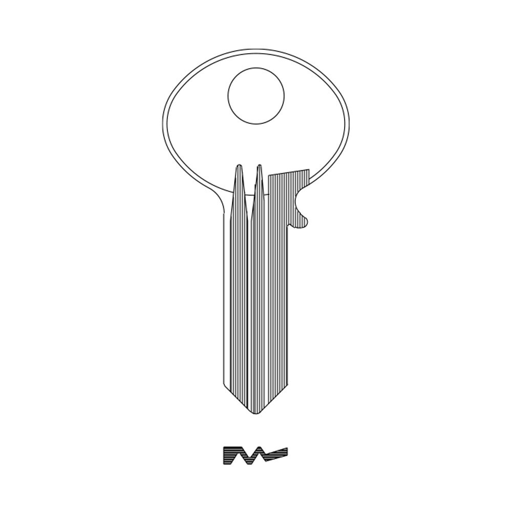 1571 Key Blank – Nickel
