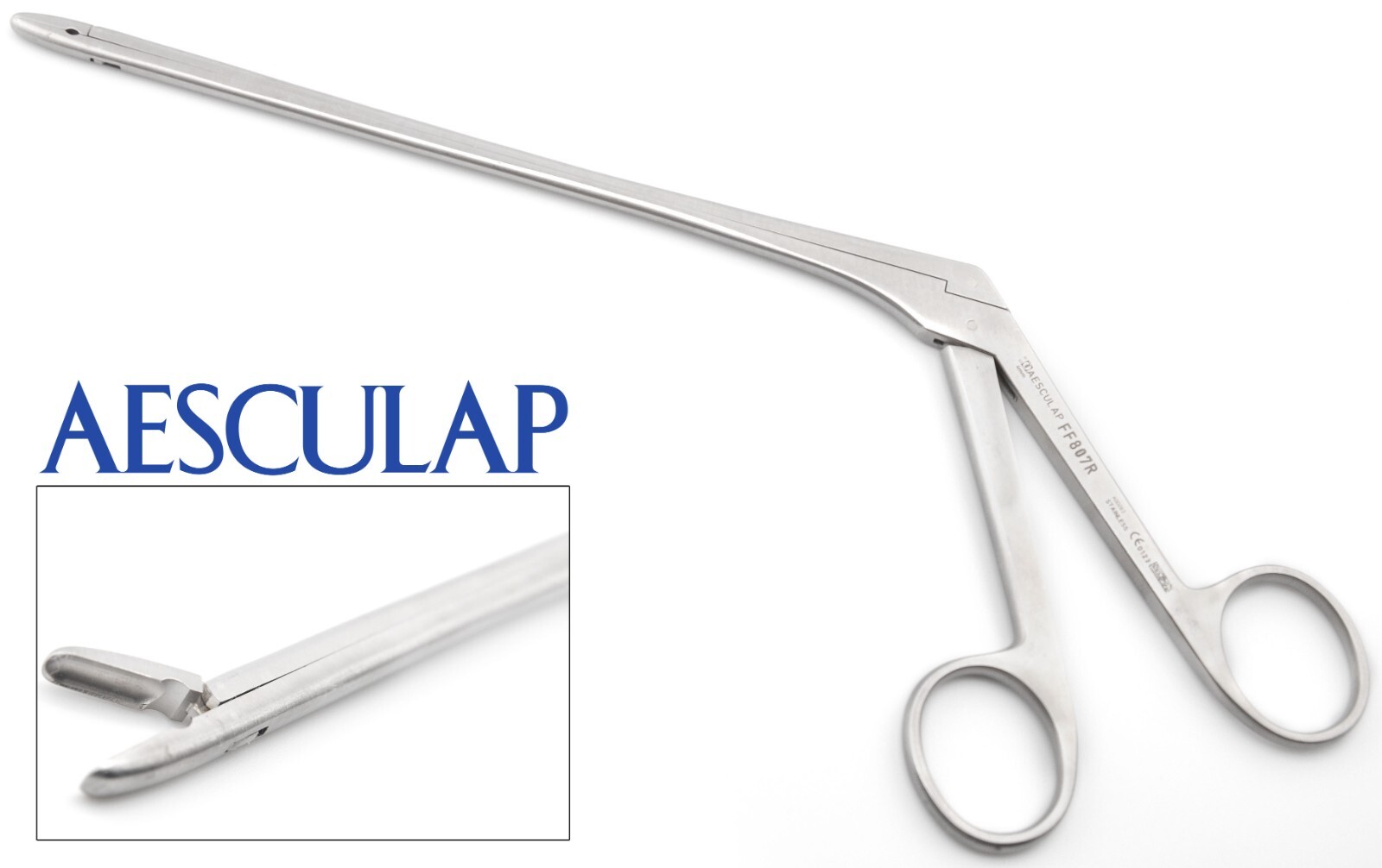 AESCULAP FF807R Surgical Spurling Pituitary Straight Rongeur 4mm x 10mm Bite 7"