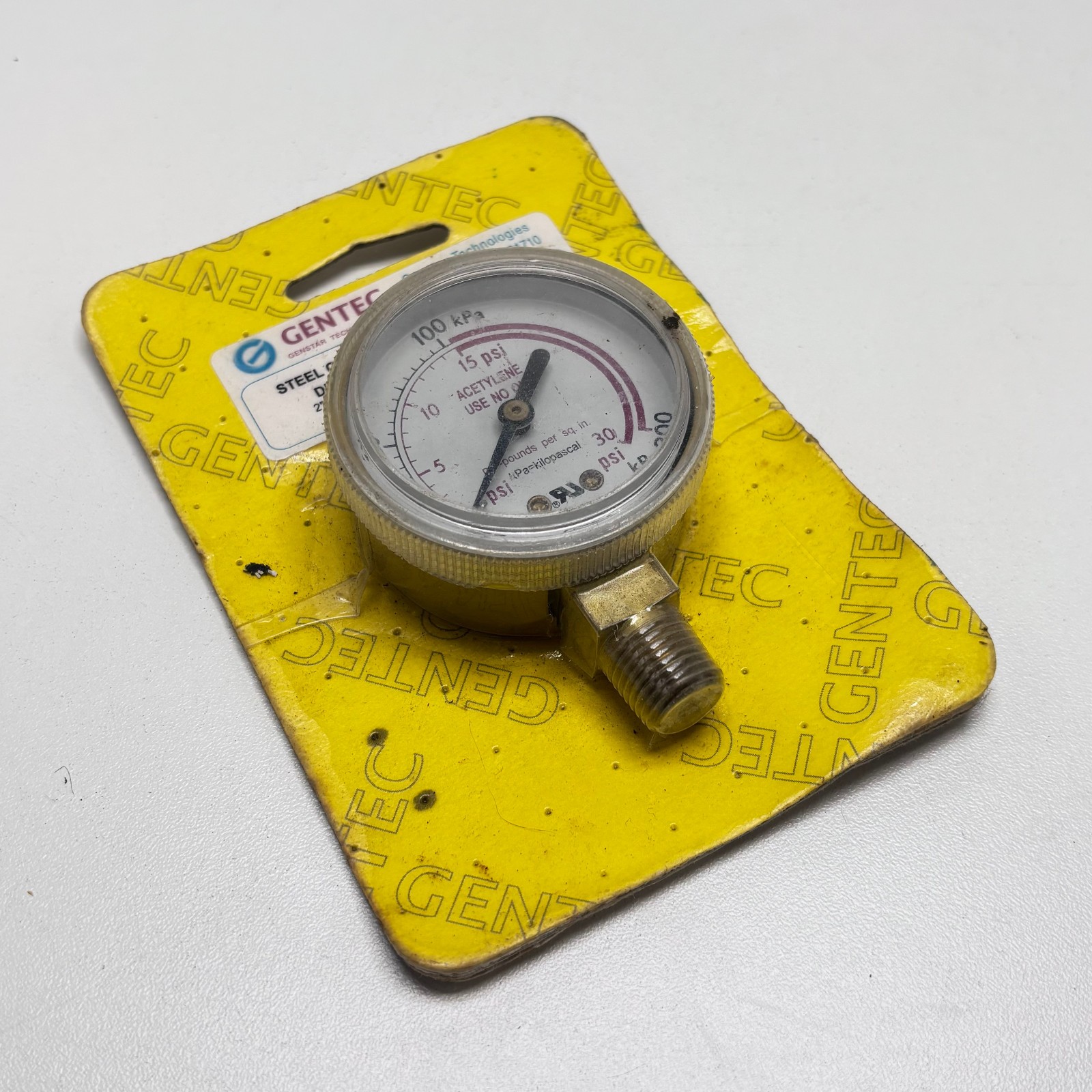GENTEC Steel Case Gauge G20-030RLSP 2" x 30 PSI