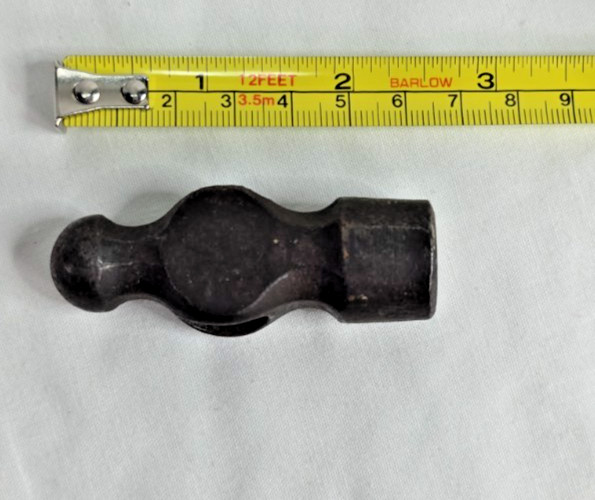 Antique ~3.5 oz Ball Peen Hammer Head 2-1/2" Machinist Tool Industrial Forge Vtg