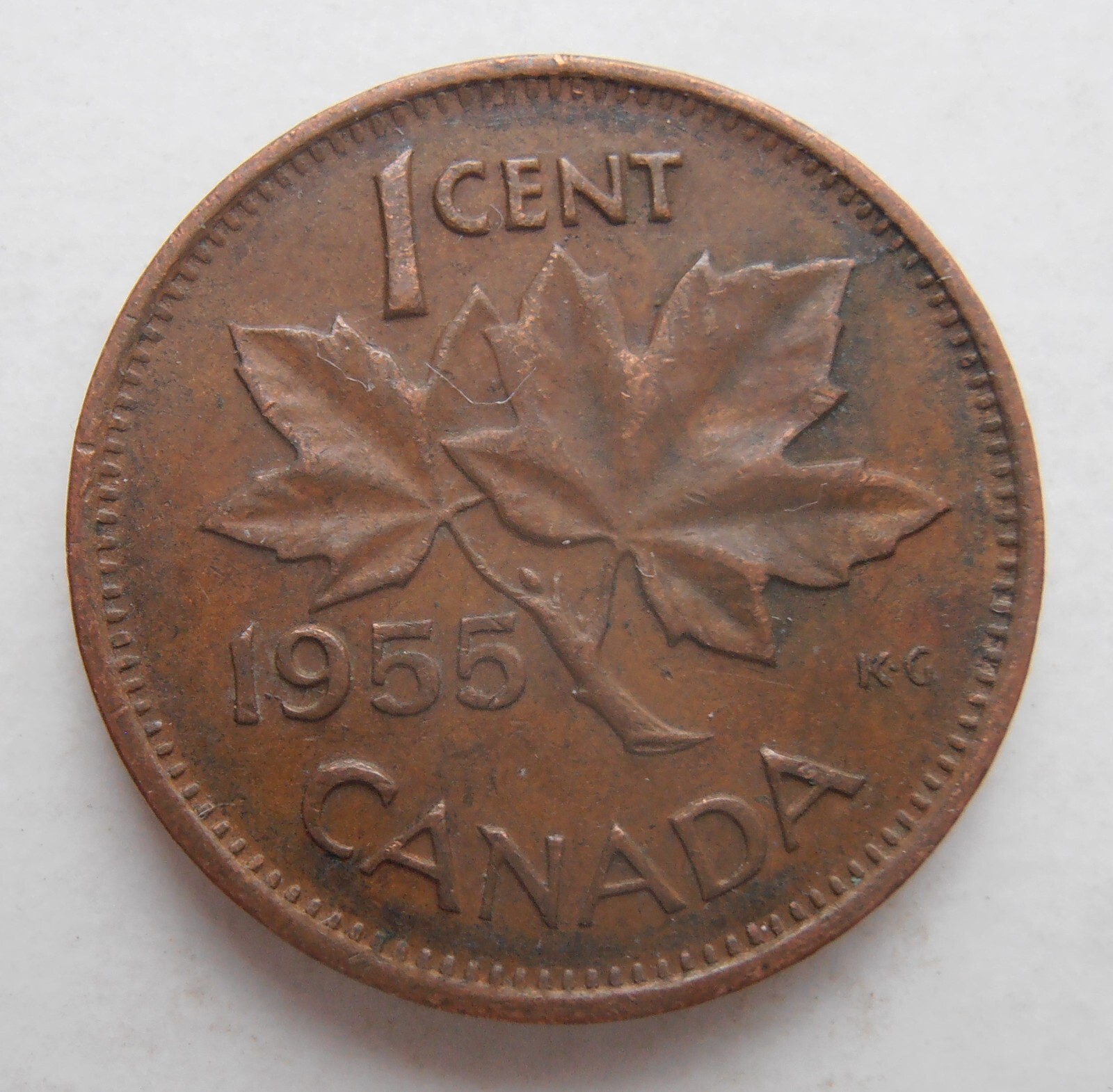 1955 CANADA 1 CENT