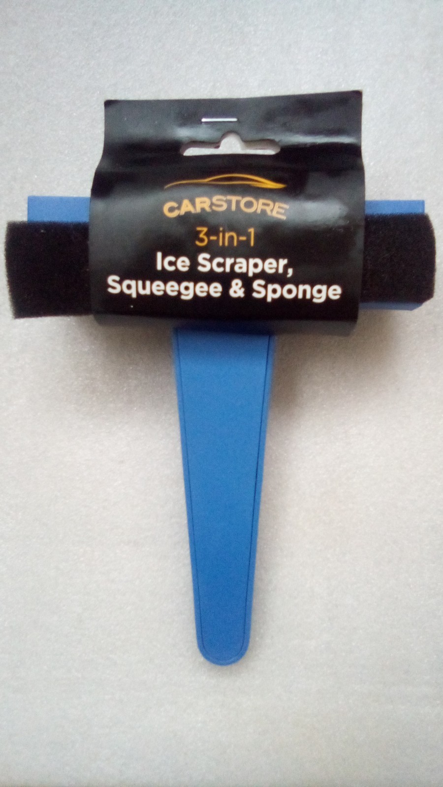 Ice Scraper Squeegee & Sponge 3 In 1 Car Van Window Windscreen Frost Snow Winter