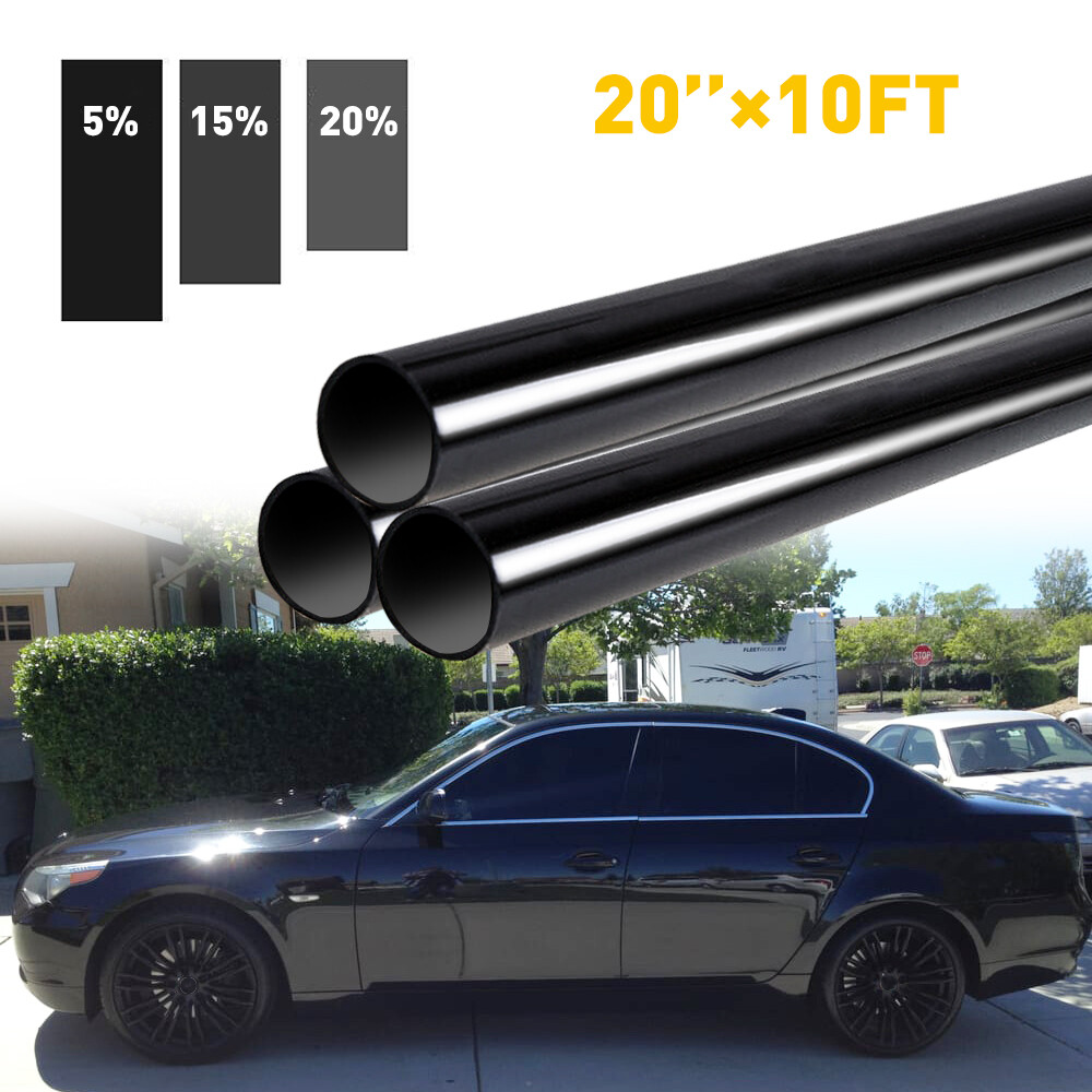 Uncut Roll Window Tint Film 5-20% VLT 20" x 10'ft Feet Car Home Office Glass US