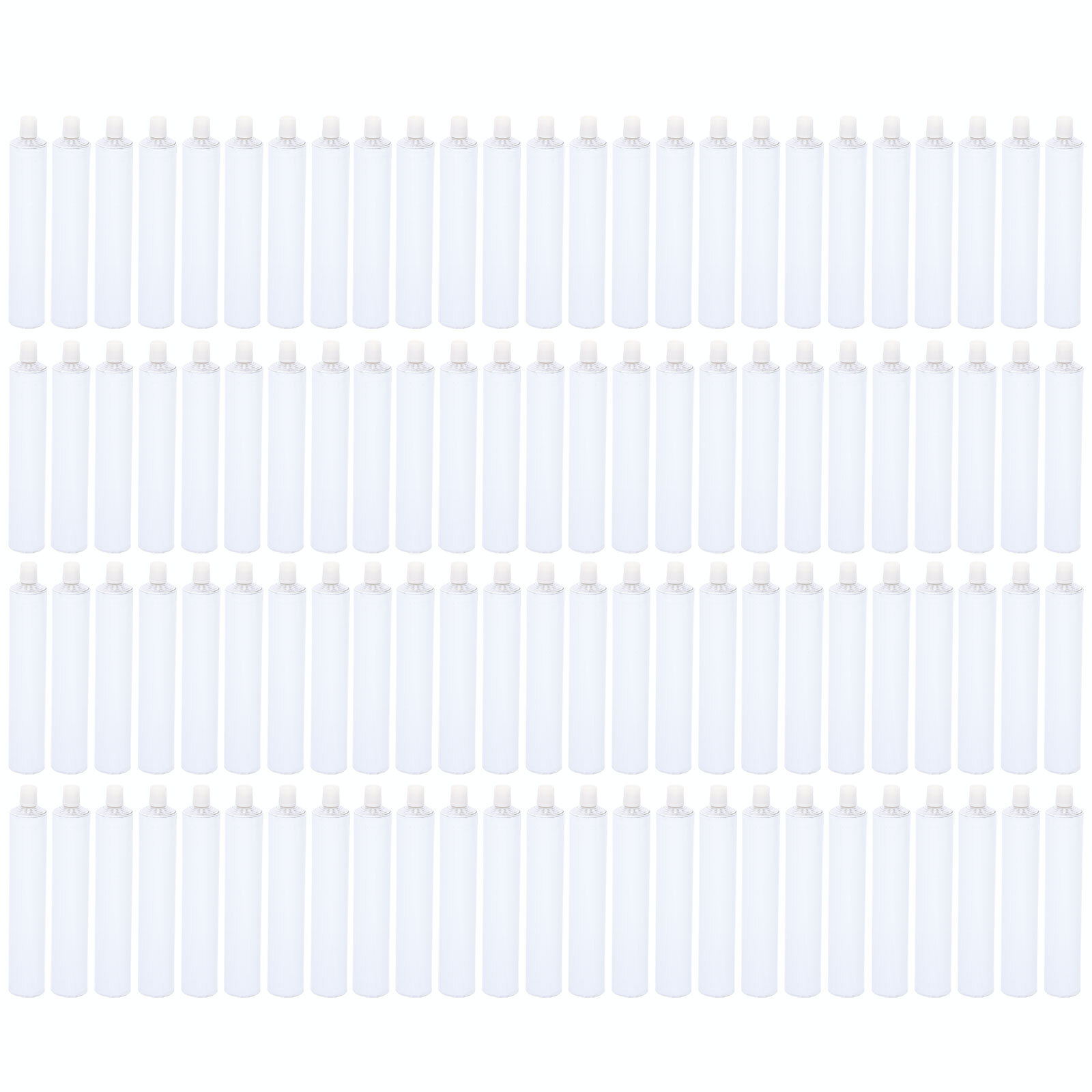 100 Pcs 100ml Empty Unsealed Toothpaste Tubes Needle Cap Full Box Aluminum USA