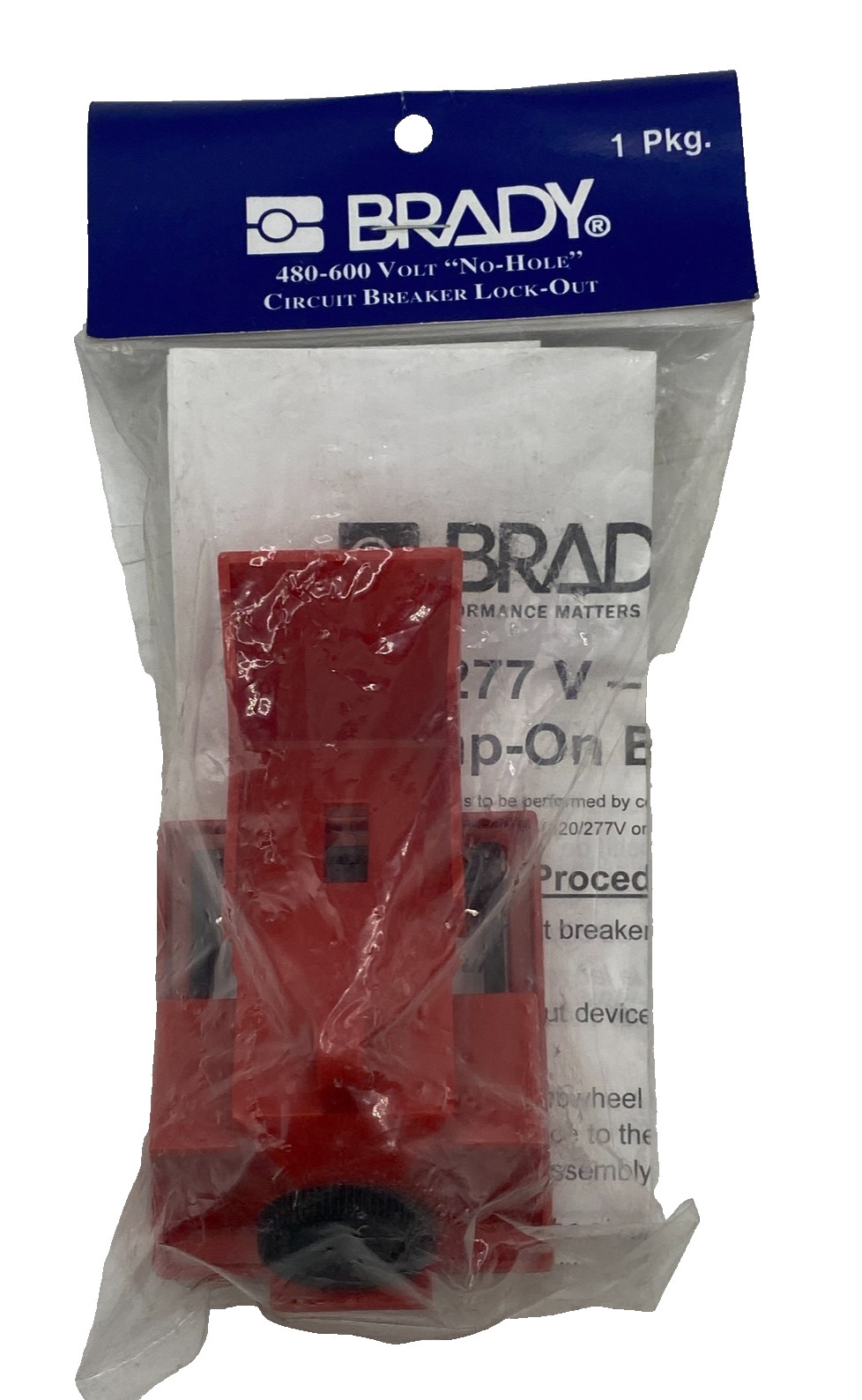 BRADY 65397 Y67613  NO HOLE CIRCUIT BREAKER, ELECTRICAL LOCKOUT NEW