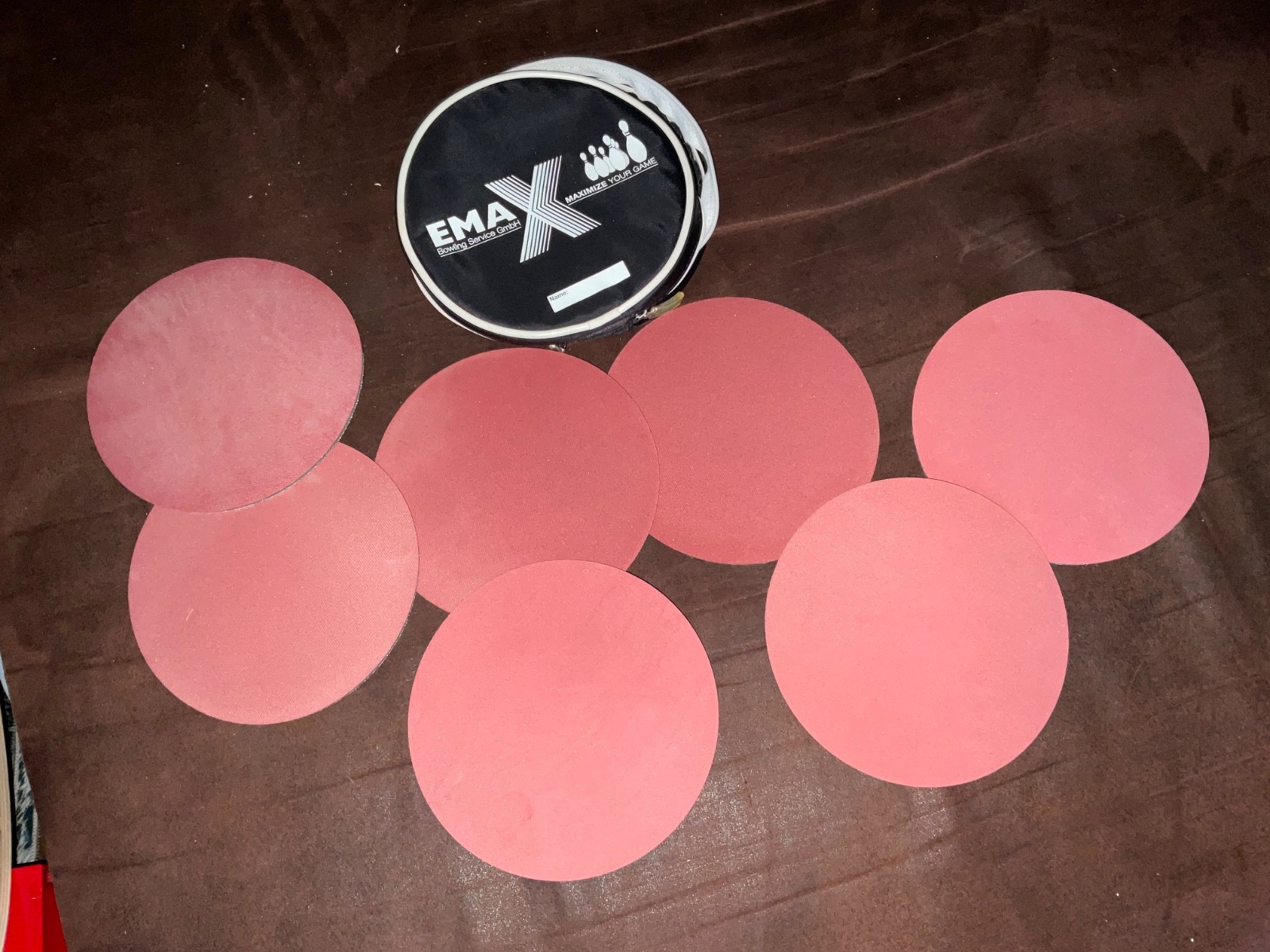 Emax bowling ball pads sanding pads cleaning pads