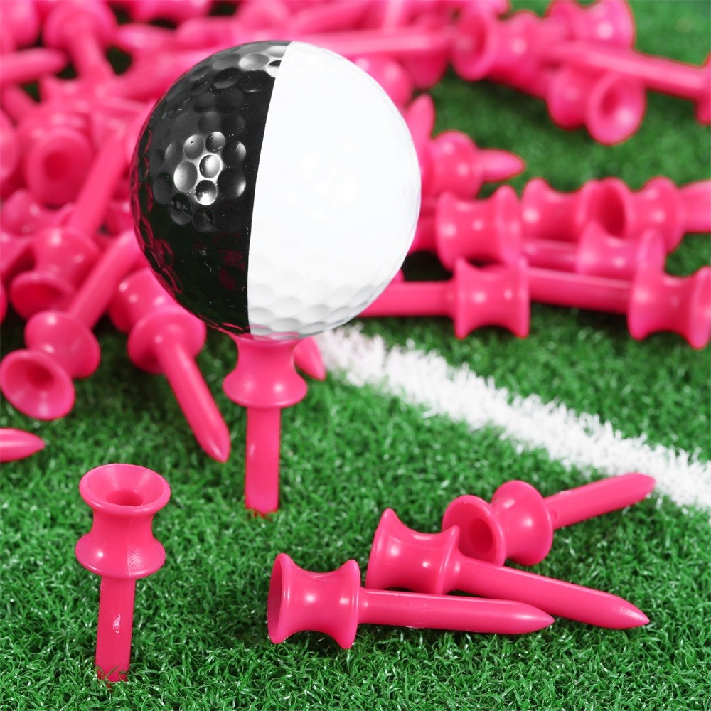 Pack of 100Pcs Plastic Assorted Step Down Golf Castle Tees Height Control 41mm