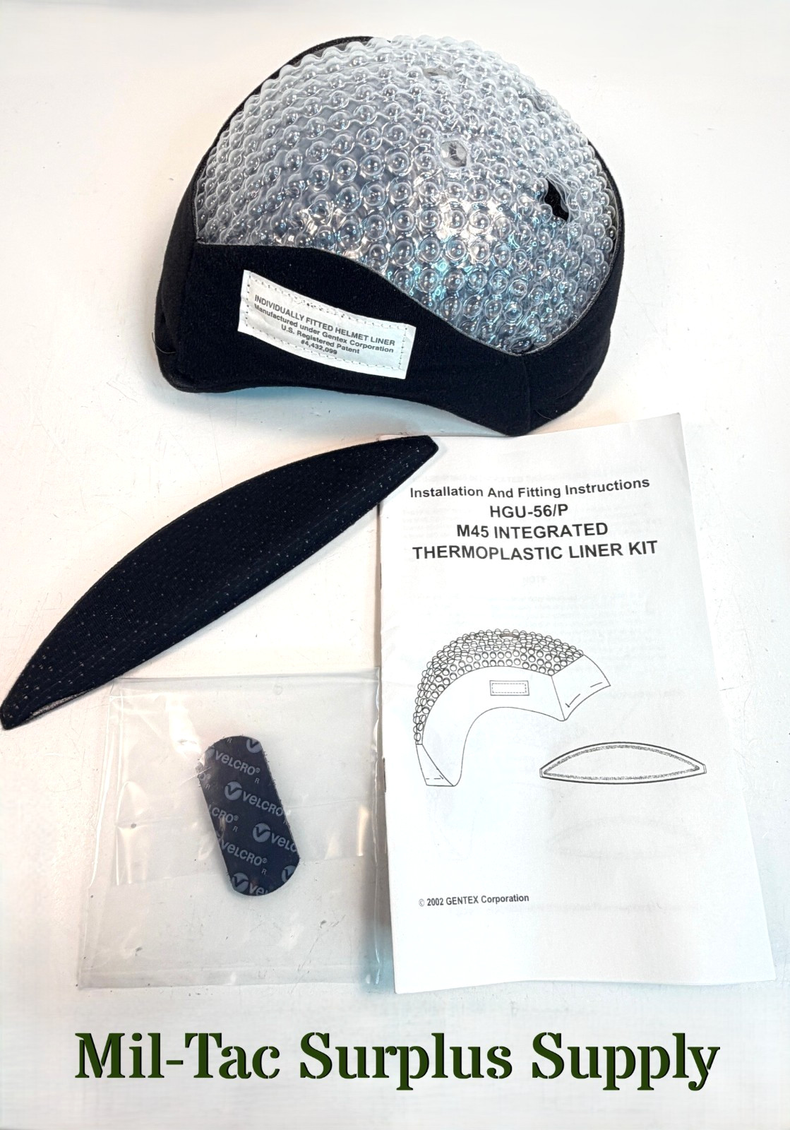 USGI Gentex HGU-56/P TPL Thermoplastic Comfort Liner (Size XS) 96D9715-2