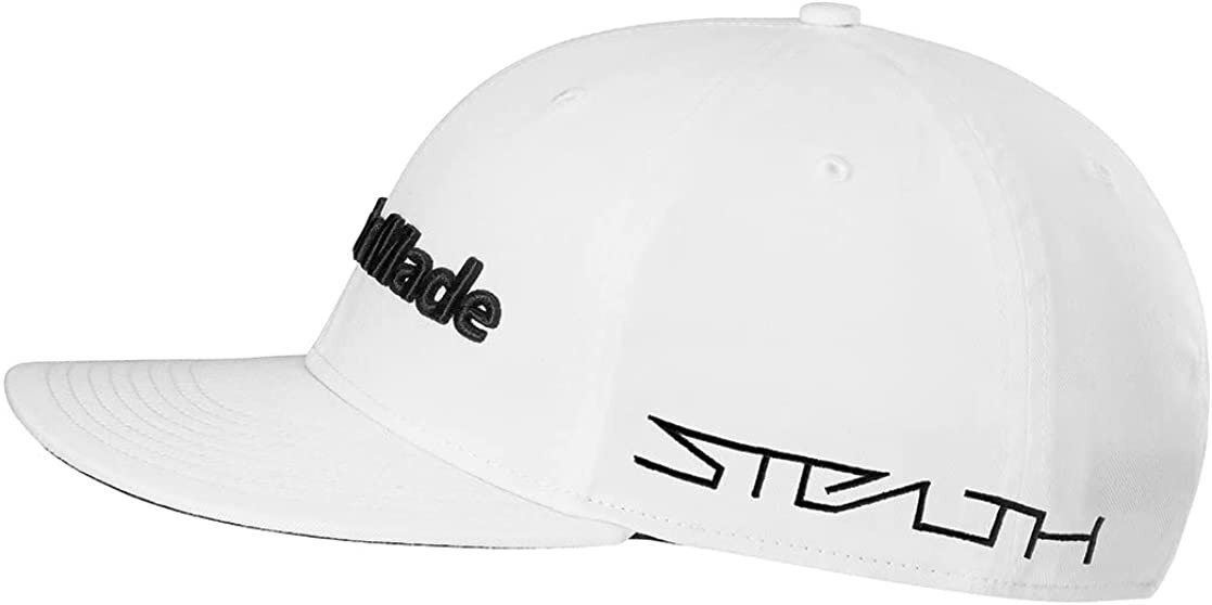 TaylorMade Men's Tour Flatbill Hat Stealth - Snapback - One Size