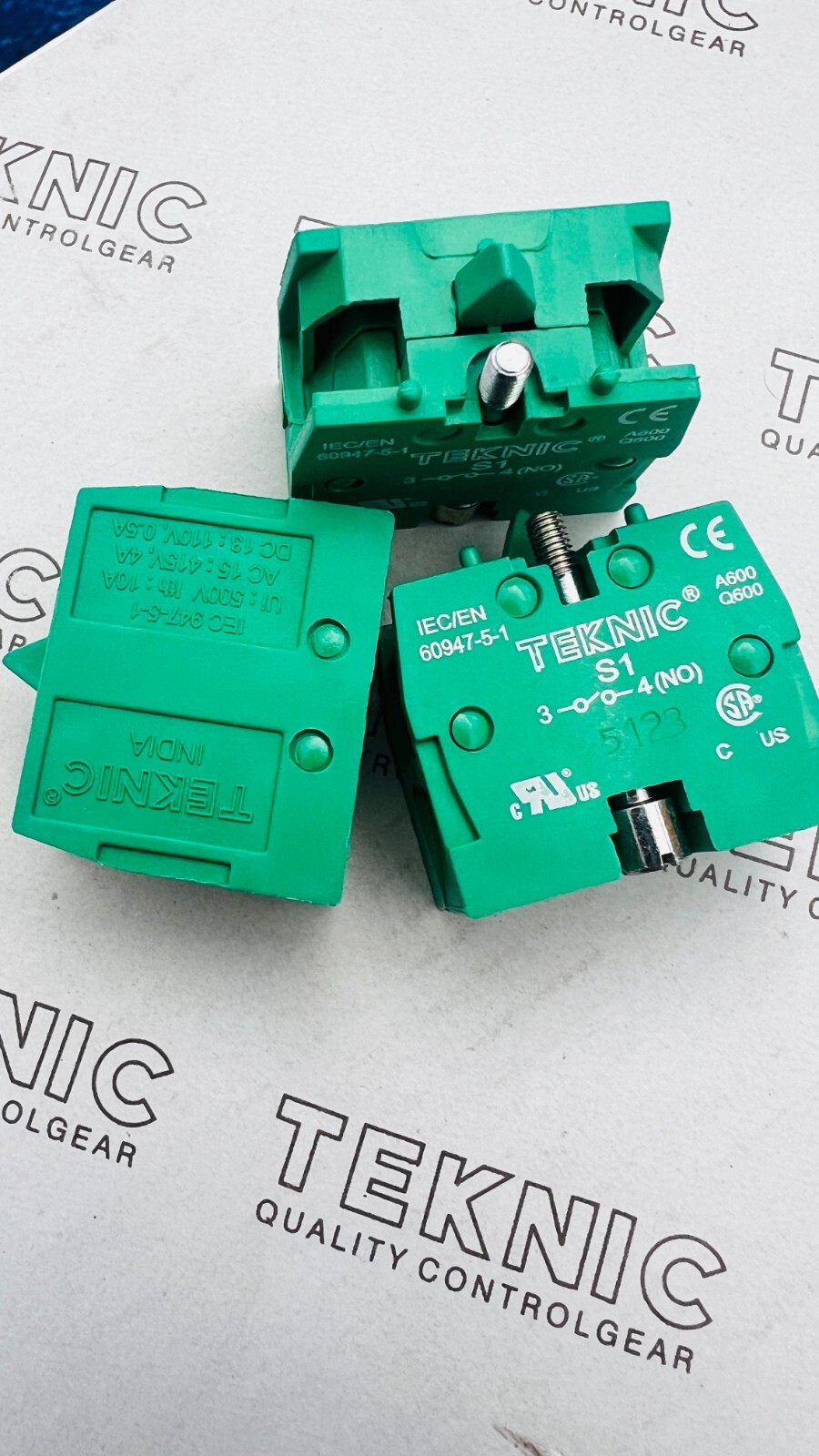 1 PIECE OF  Teknic S1 Push Button Contact Block Units NO BLOCK PUSH BUTTON BLOCK