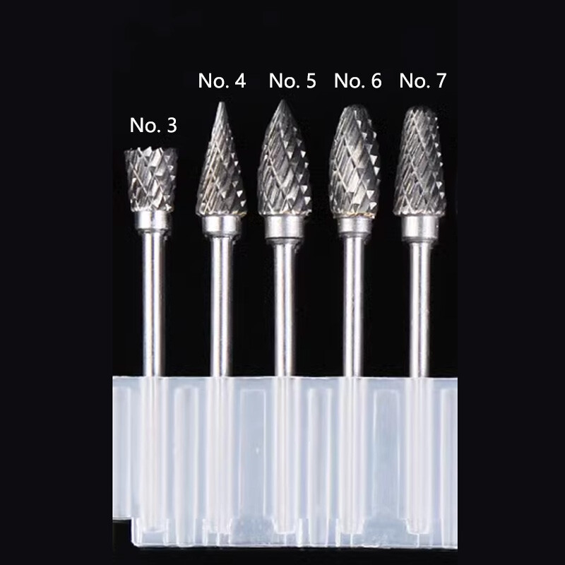 Quality 2.35mm Shank Tungsten Steel Carbide Rotary Burr Die Grinder Shank Bit