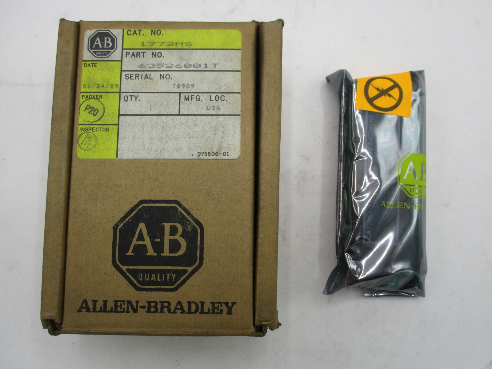 NEW ALLEN-BRADLEY 1772MS MEMORY SEGMENT