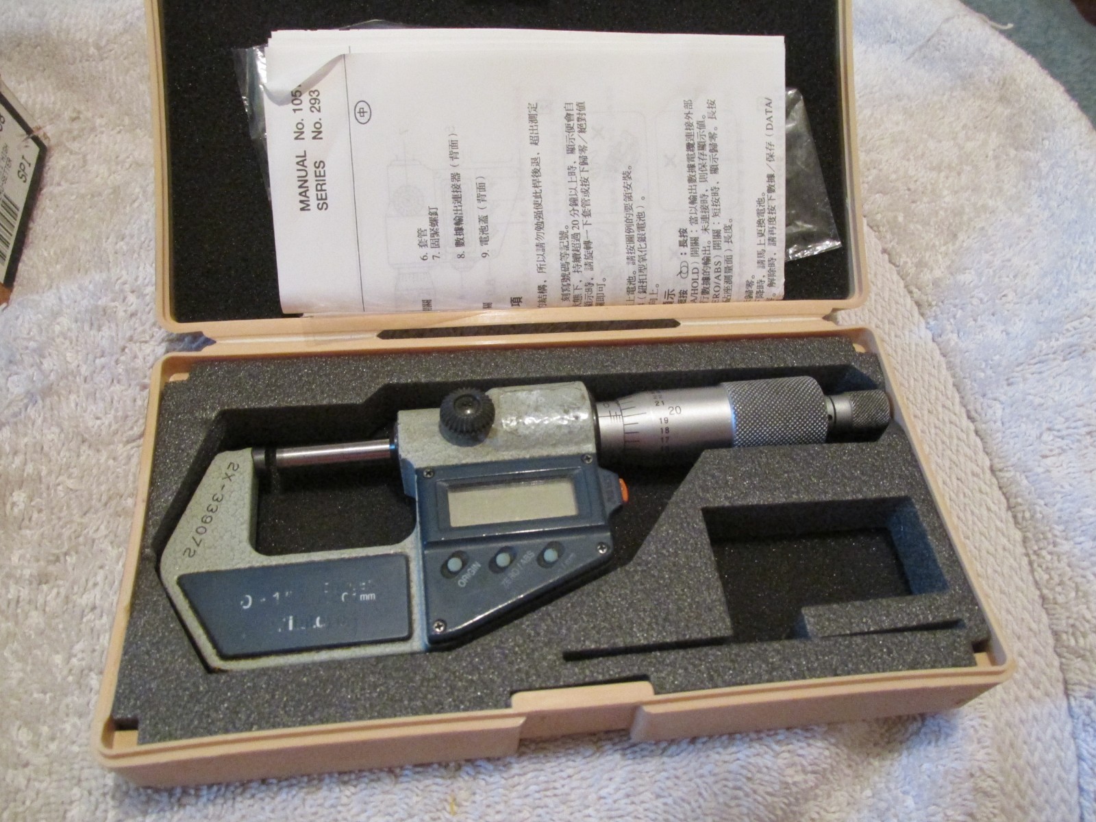 BOEING AIRCRAFT FACTORY SURPLUS Mitutoyo 293-721-30 Digimatic Digital Micrometer