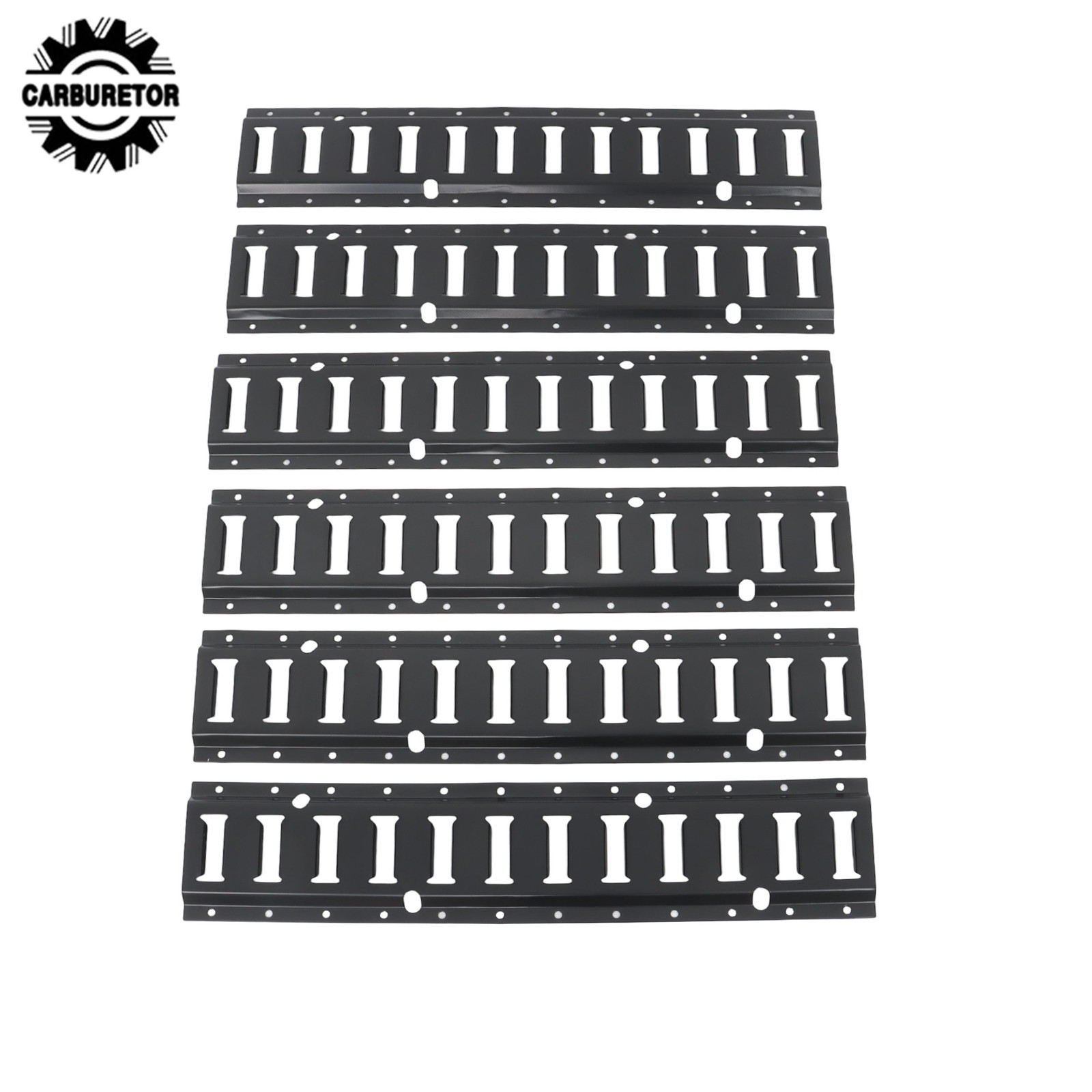 Black 6 Pack 24" E Track Rail Sections For Mounting In Trucks Garages Trailer