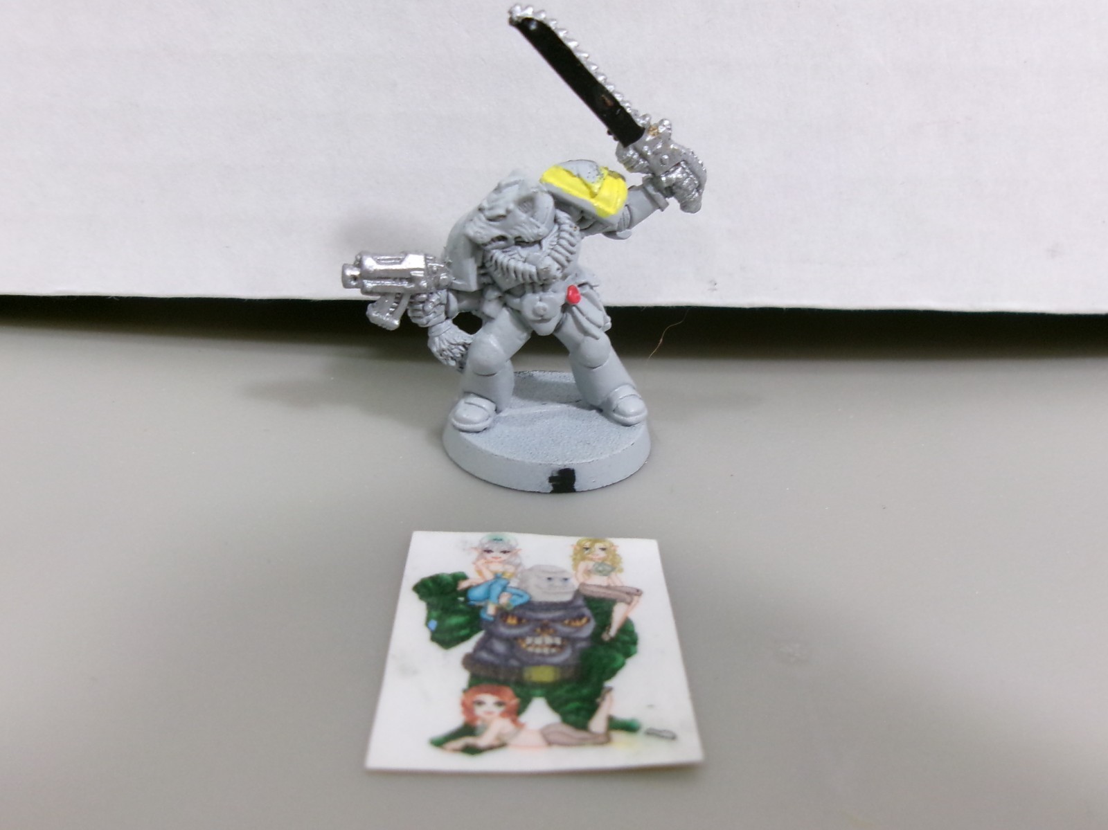 =Warhammer 40k SPACE WOLVES Wolf Lord (Missing Cape) 184*