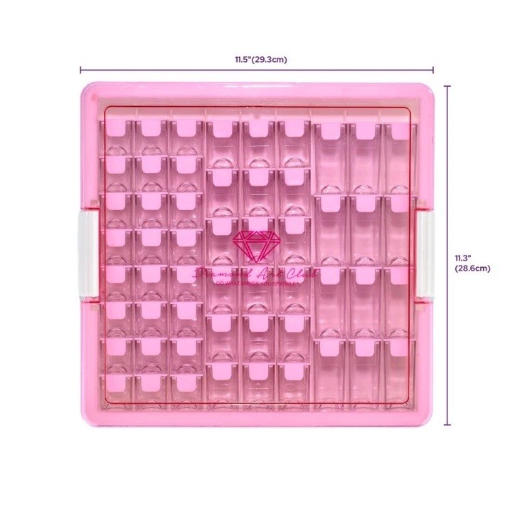 Diamond Art Club Storage Organizer –54 Containers– Round Square Specialty Drills