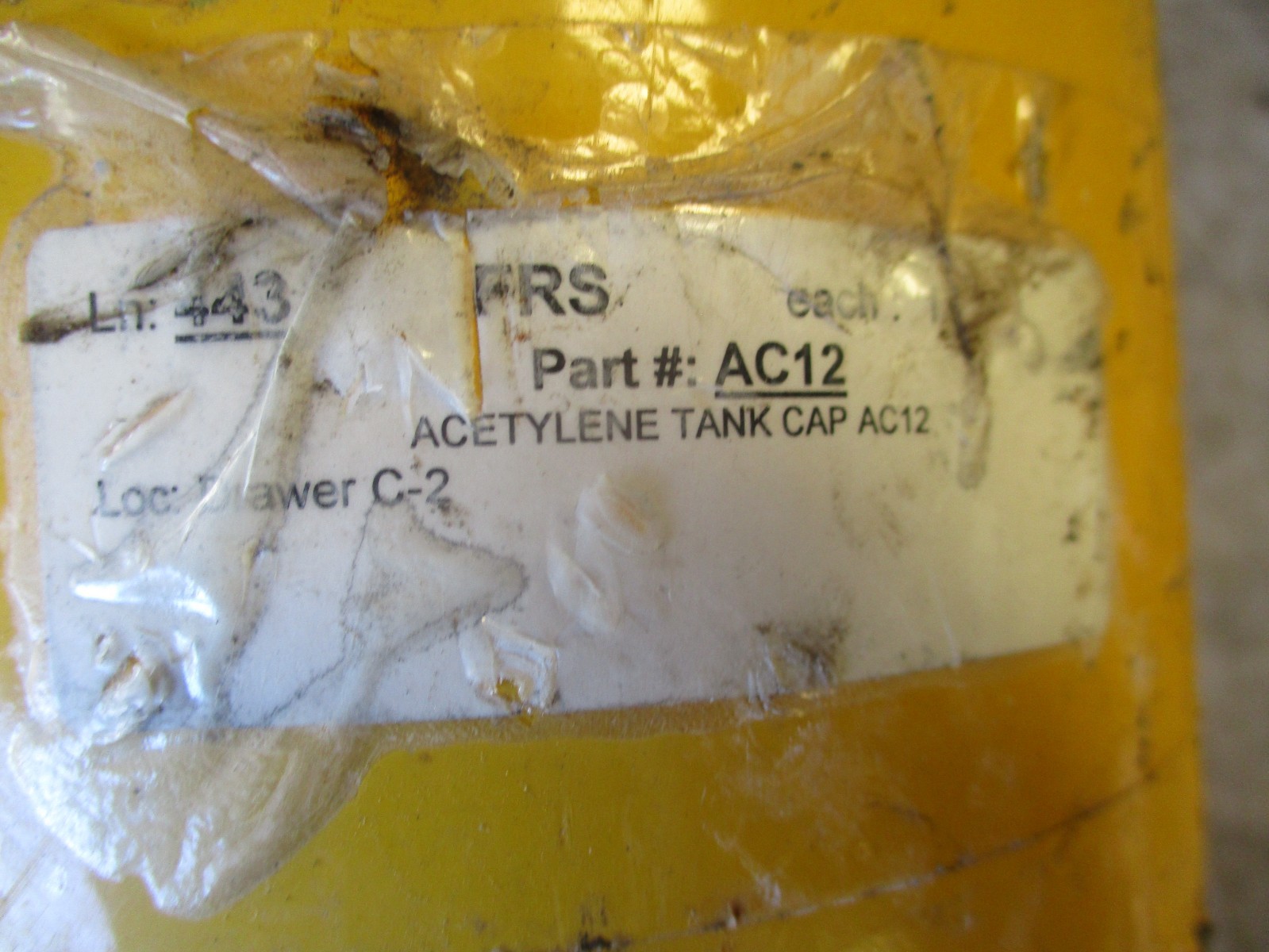Used? Acetylene Tank Protective Cap, Scuffs/Scrapes