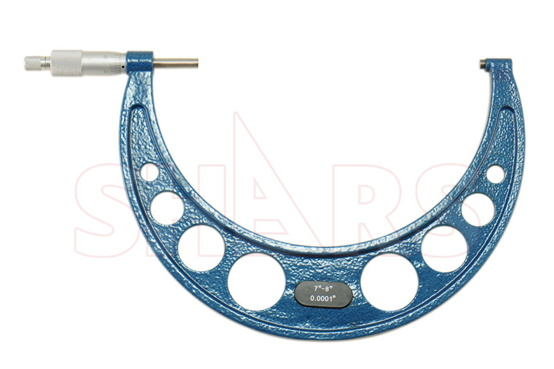 Shars 7-8" x 0.0001" Outside Micrometer Solid Metal Frame New R}