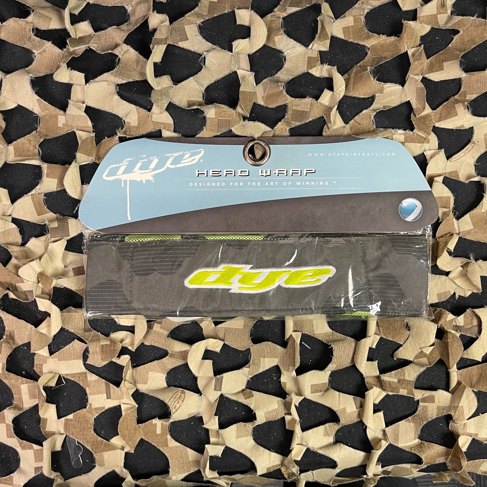 NEW 2014 Dye Head Wrap - Bomber Grey/Lime