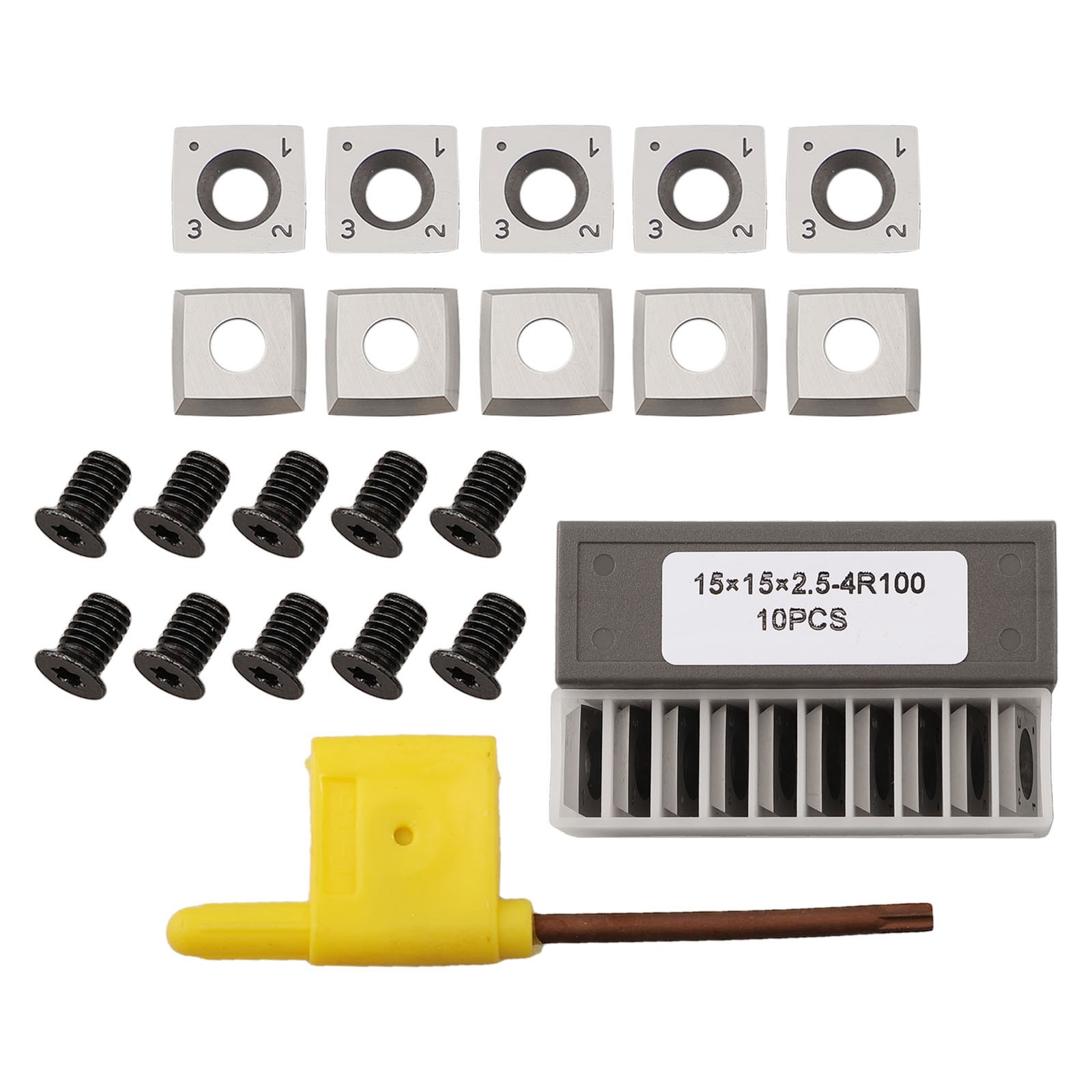 Carbide Insert Blades Pack of Ten Suitable for Diverse For Wood Materials