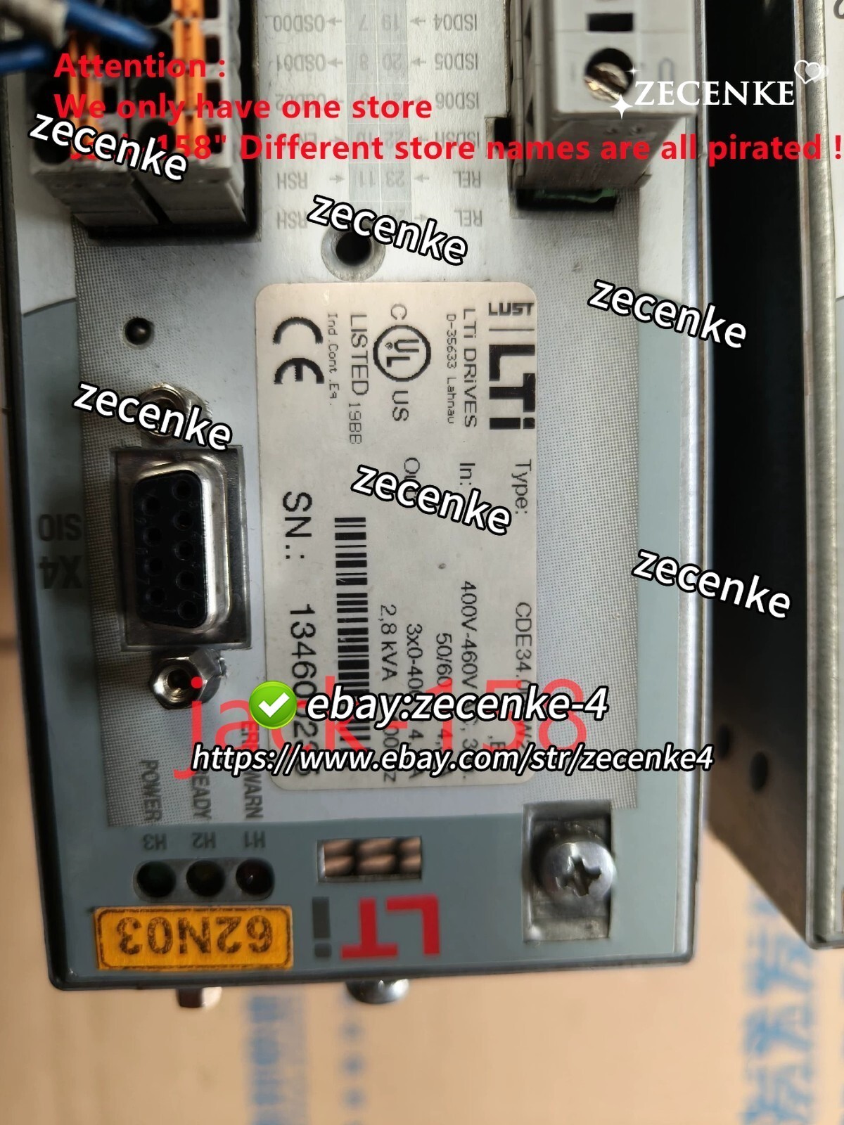 1PC CDE34.005.W2.4,BR BY DHL OR Fedex