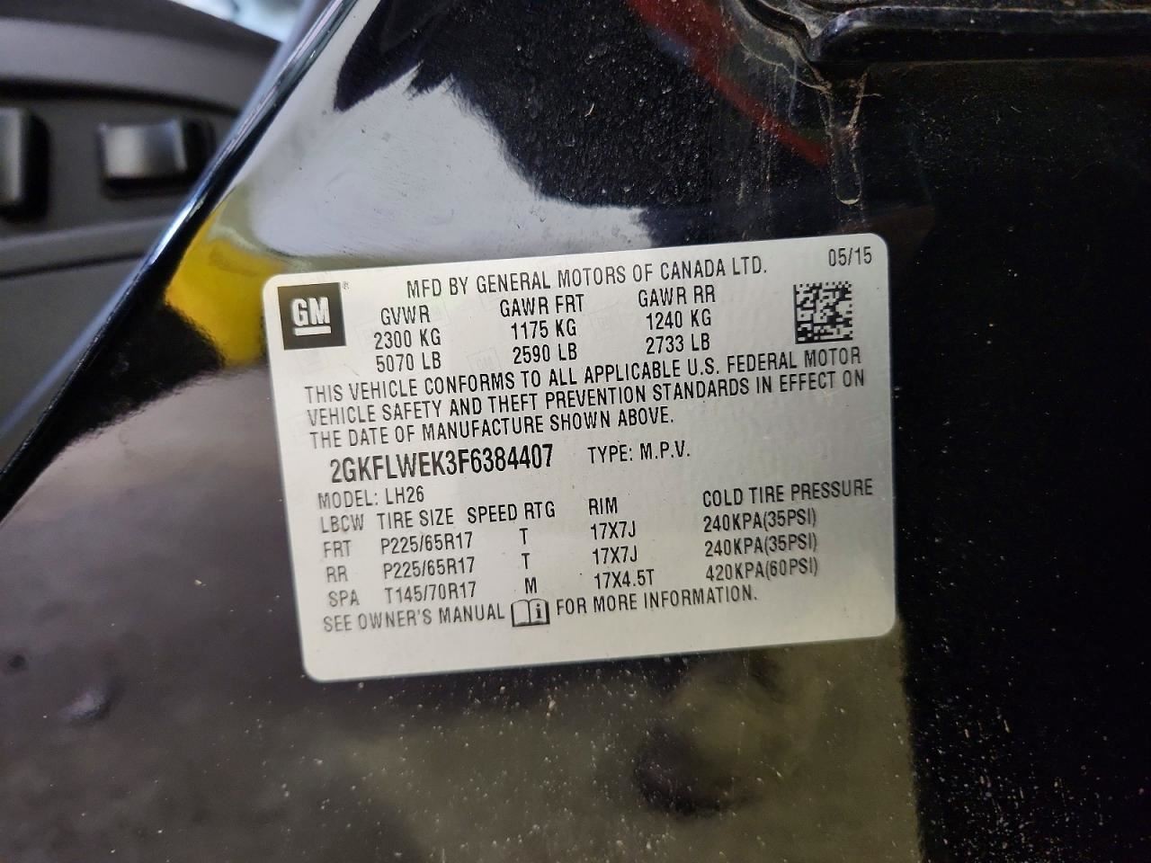Engine ECM Electronic Control Module Behind Fan Shroud Fits 13-16 ACADIA 898869