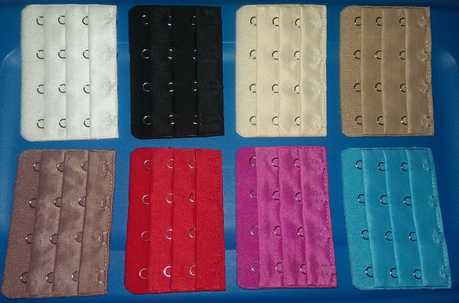 SALE! Soft Bra Extenders ~YOUR CHOICE~ 4 Hooks 3 Rows Band -8 Colors-USA Shipper