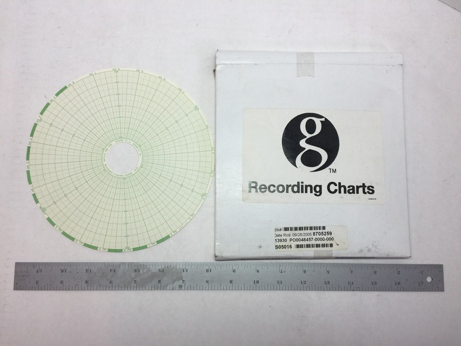620009 RECORDING CHARTS TO FIT LEEDS & NORTHRUP ( LOT OF 500 CHARTS )