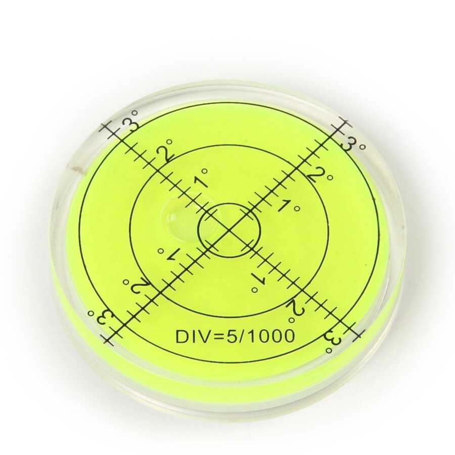 66mm Large Spirit Bubble Level Degree Mark Surface Circular Measuring Tool A765
