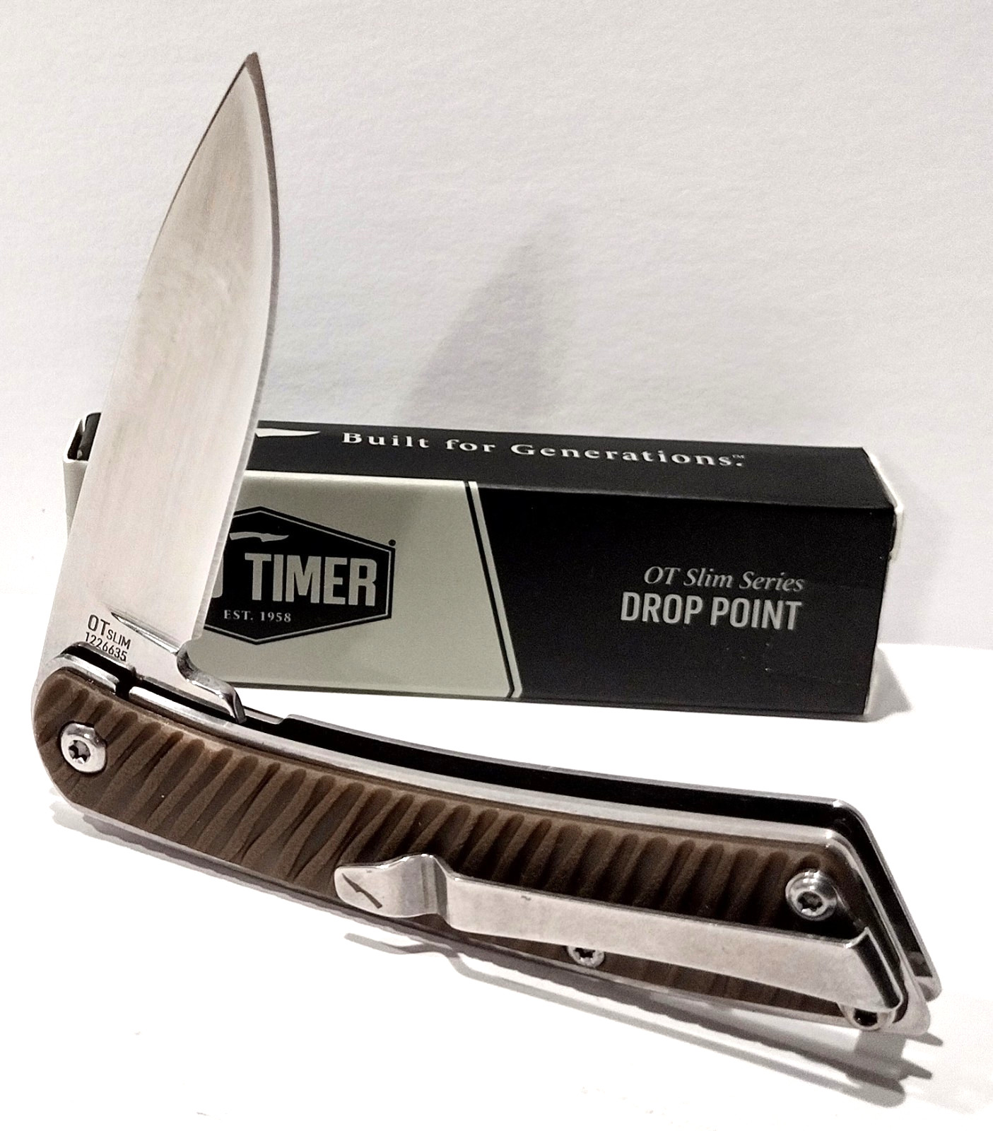 Schrade Old Timer Slim Linerlock Drop Point Every Day Carry Folding Pocket Knife