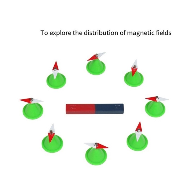 10x Rhombus Small Compass Needle Physical Experiment Tool for School