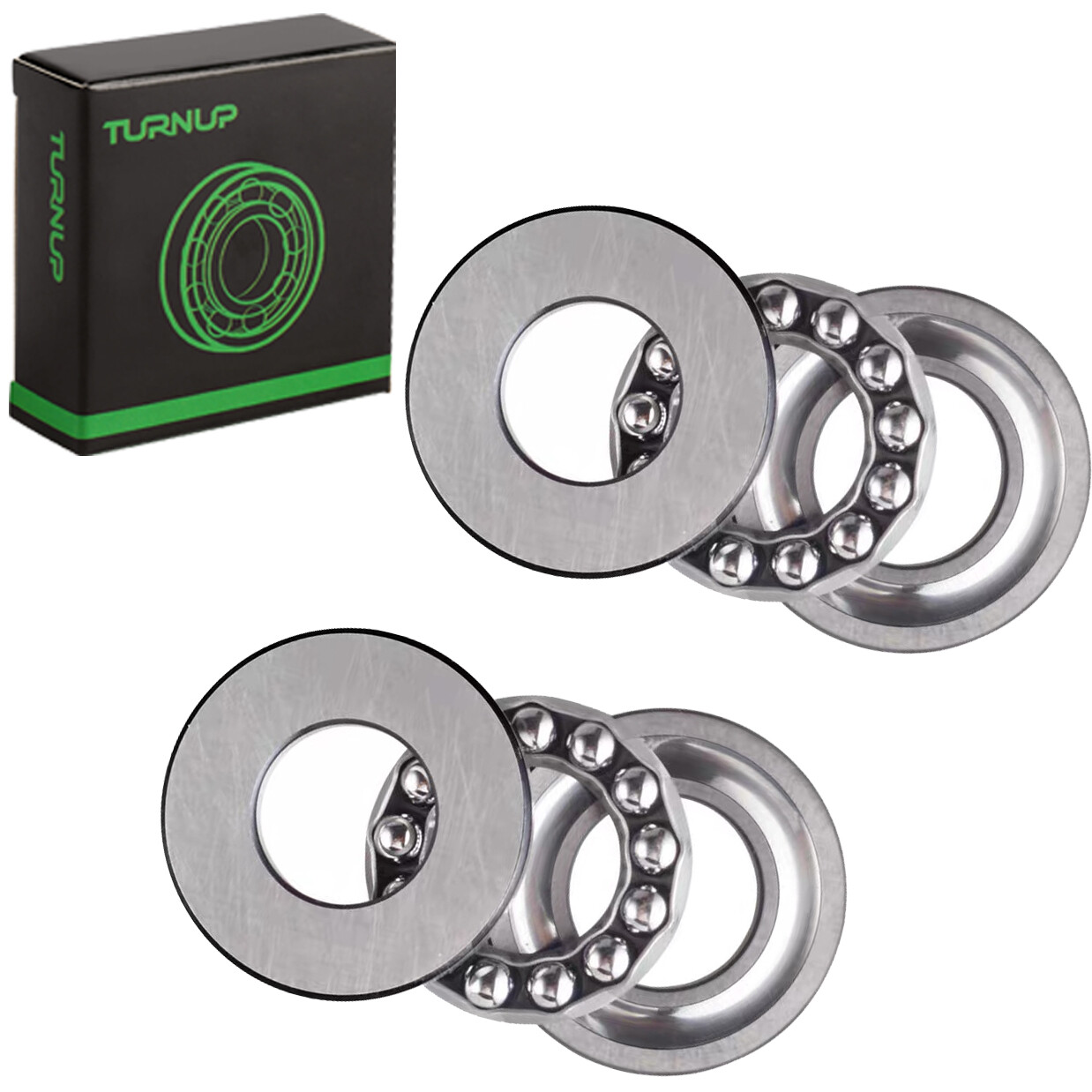 2PACK Thrust Bearing 51204 Three Parts 20x40x14mm
