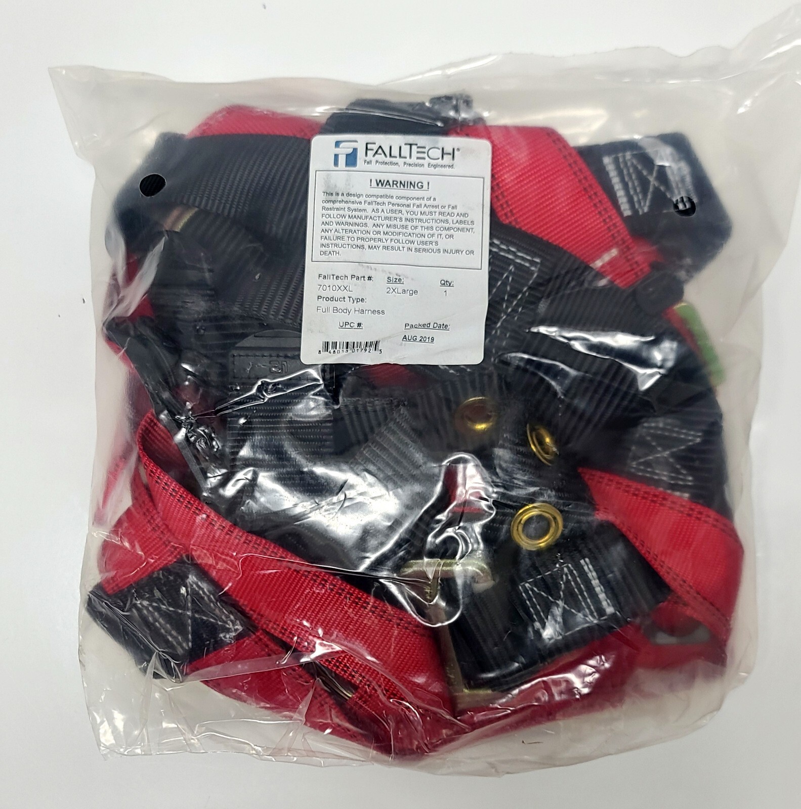 FallTech 7010XXL Contractor Full Body Harness ~ Brand New ~ 2XL