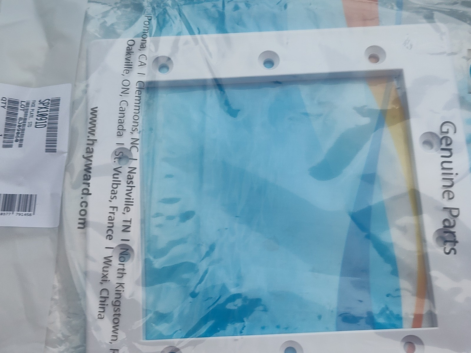 Hayward SPX1091D Standard Face Plate Replacement NEW OEM