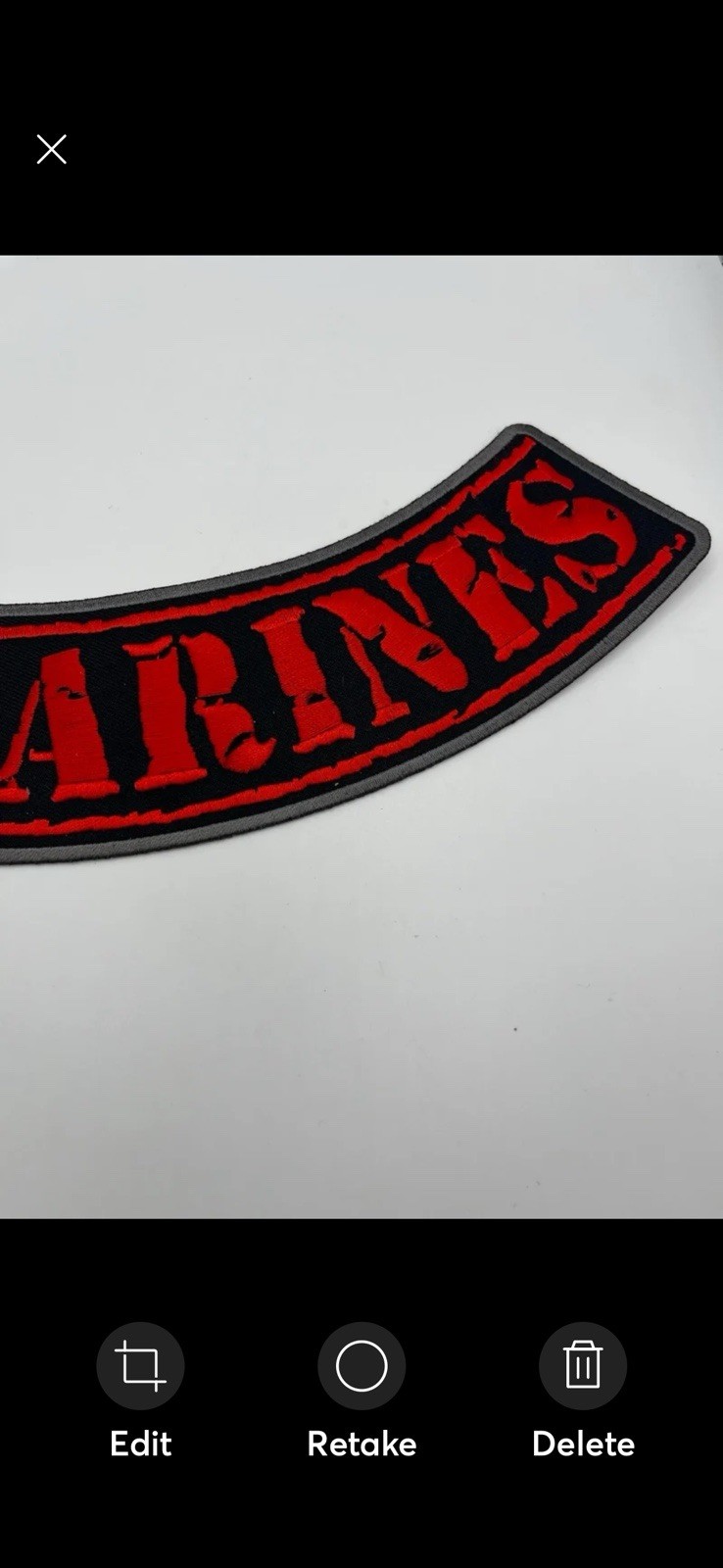 Marines Patch Large United States Marine Corps 12” USMC