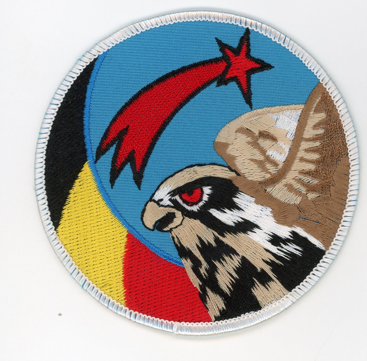 PATCH BELGIUM F-16 SWIRL 2nd FS IRON ON PARCHE