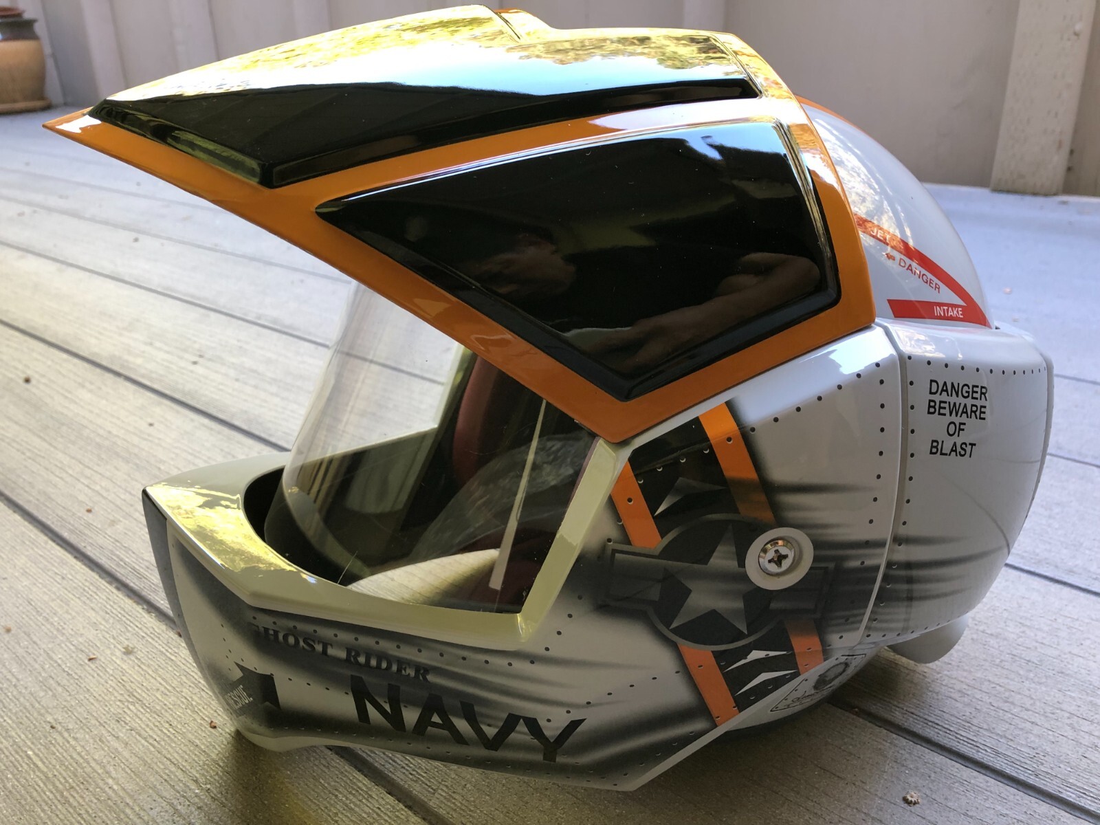 motocyle helmet Ghost rider Navy - Brand New