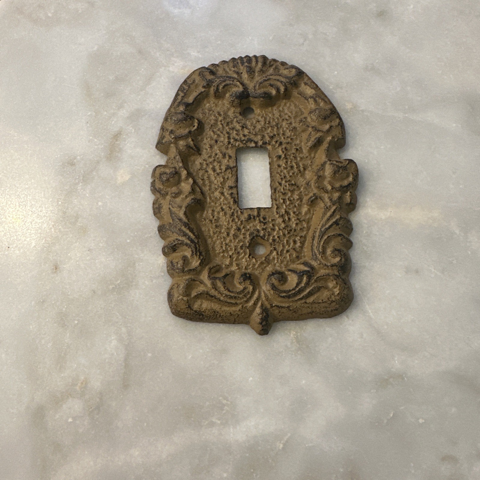 Vintage Brown Toggle Switch Plate
