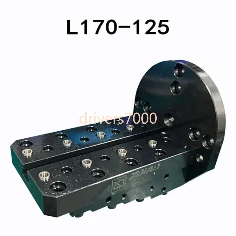 Single Side L-plate Self-centering Vise with T-slots for 4-axis Bridge Plates