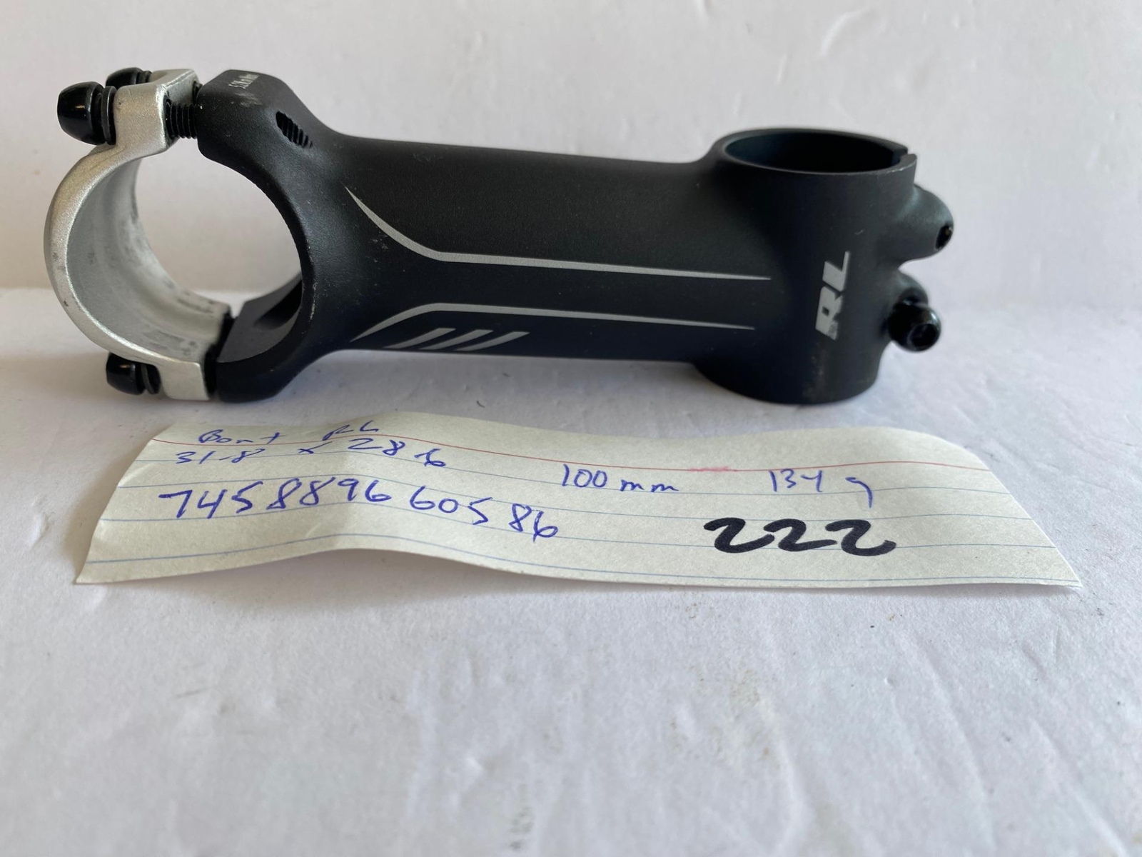 Bontrager RL RACE LITE  bicycle +-7° STEM 100mm 28.6 x 31.8 handlebar