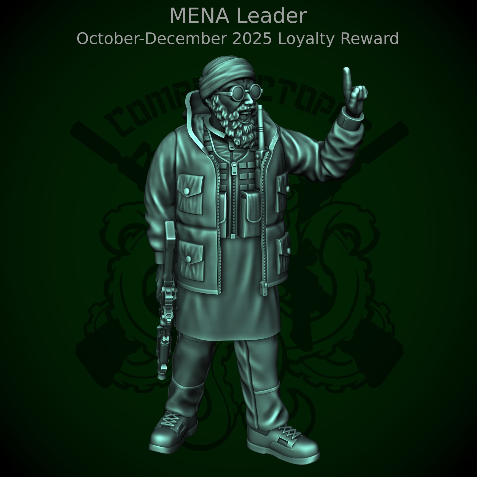 Combat Octopus Modern Miniatures MENA Freedom Fighter Leader Insurgents Rebels