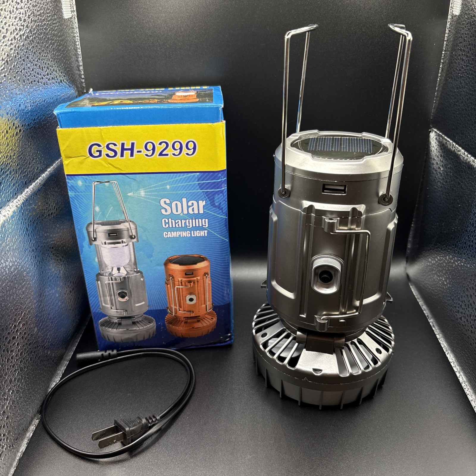 New GSH-9299 Solar Charging Camping Light
