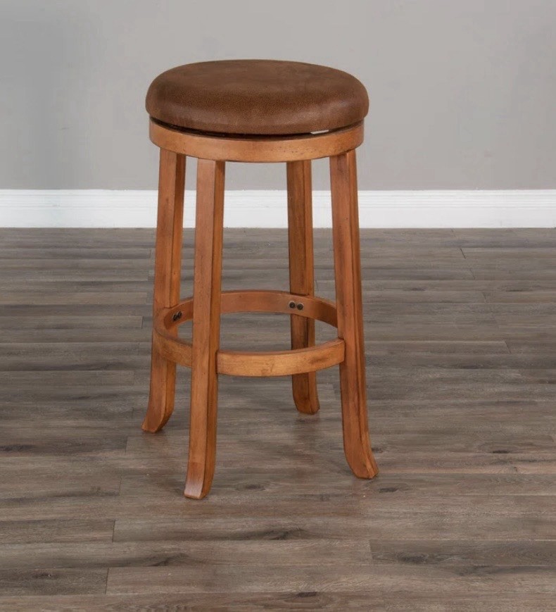 Sears bar stool (2 stools) counter height swivel 17”x17”x24” high