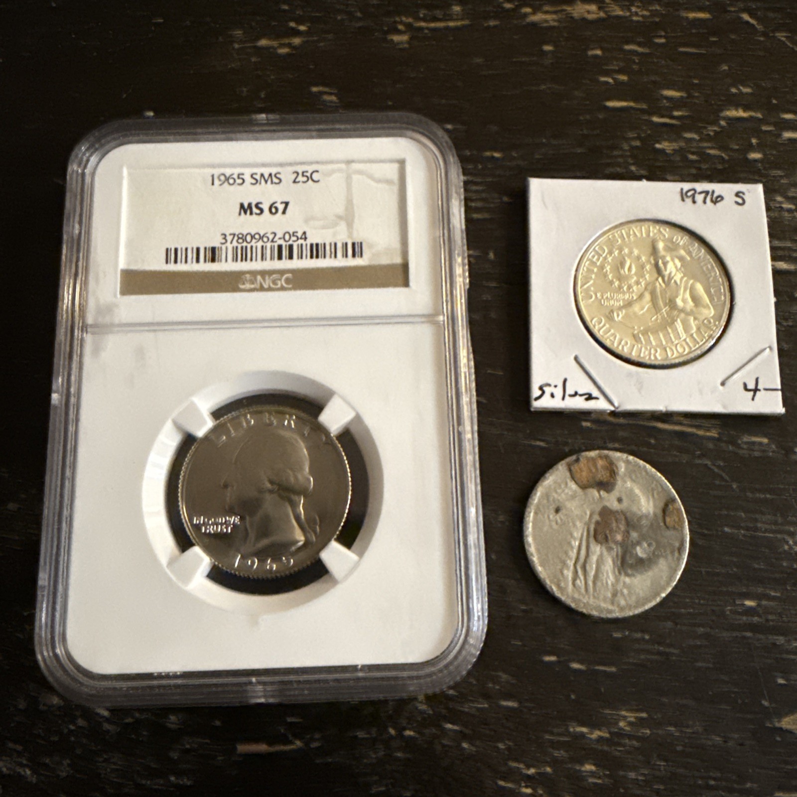 Quarter Collection Lot 90% Silver Standing Liberty NGC MS67 1965 SMS 40% 1976